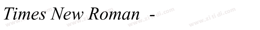 Times New Roman小四字体转换 Times New Roman小四字体转换